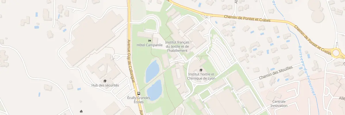 Plan du 91 Che des Mouilles à Écully