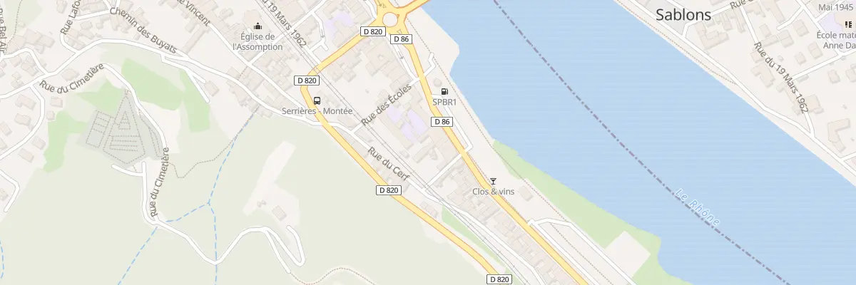 Plan du 140 Quai Jules Roche Sud à Serrières