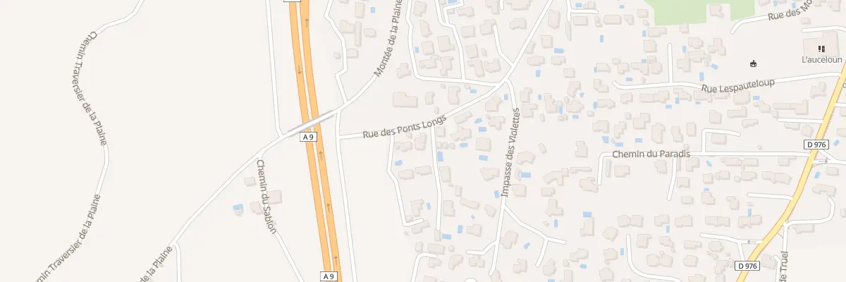 Plan du 9045 Rue des Ponts Longs à Roquemaure