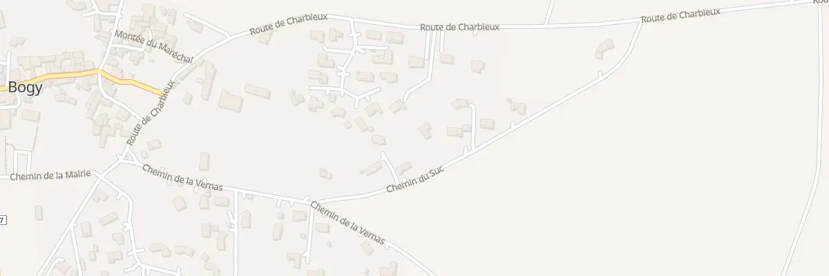 Plan de Che du Suc à Savas
