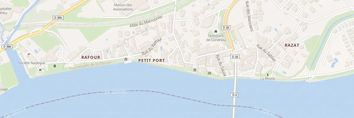 Plan du 9 Rue du Pt Port à Condrieu