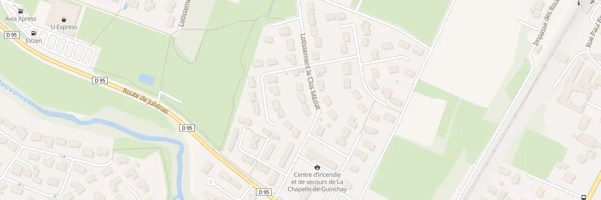 Plan du 5558F Lot le Clos Meziat à La Chapelle-de-Guinchay