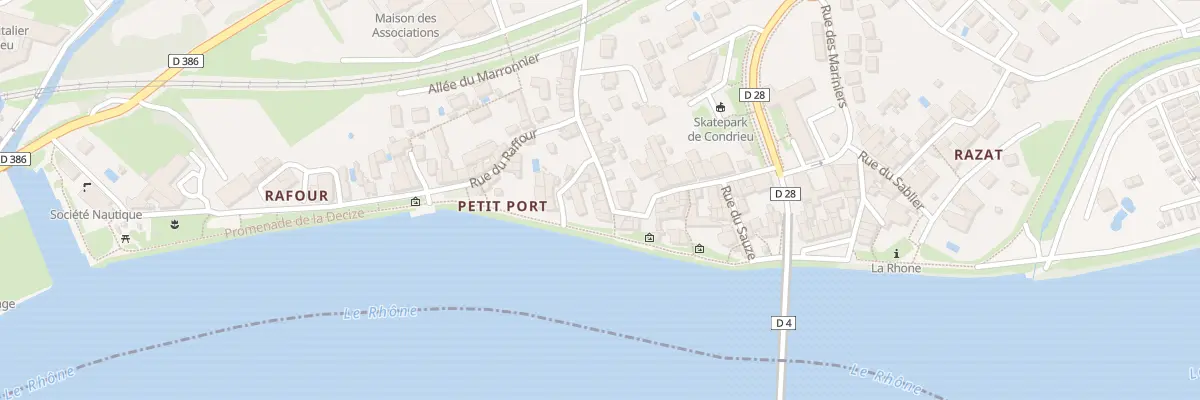 Plan du 5 Rue du Pt Port à Condrieu