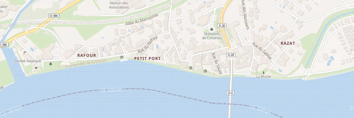 Plan du 3 Rue du Pt Port à Condrieu