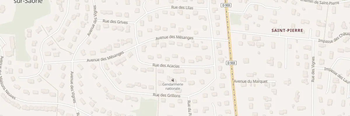 Plan du 161 Rue des Acacias à Montmerle-sur-Saône