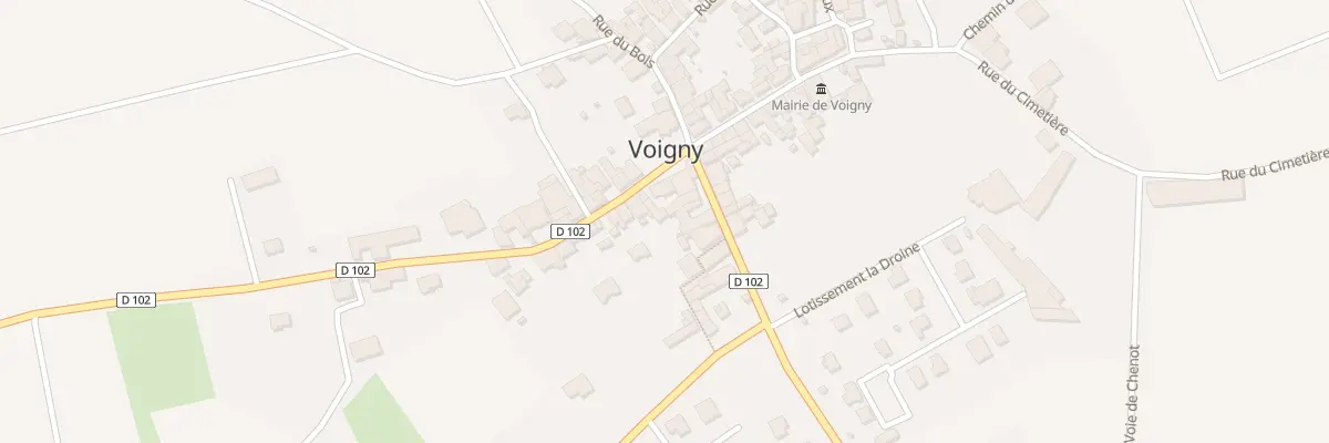Plan du 5 Rue de l’Orme à Voigny