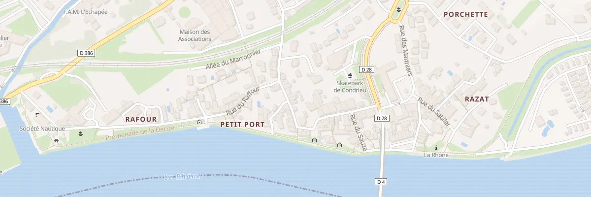 Plan du 6 Rue du Pt Port à Condrieu