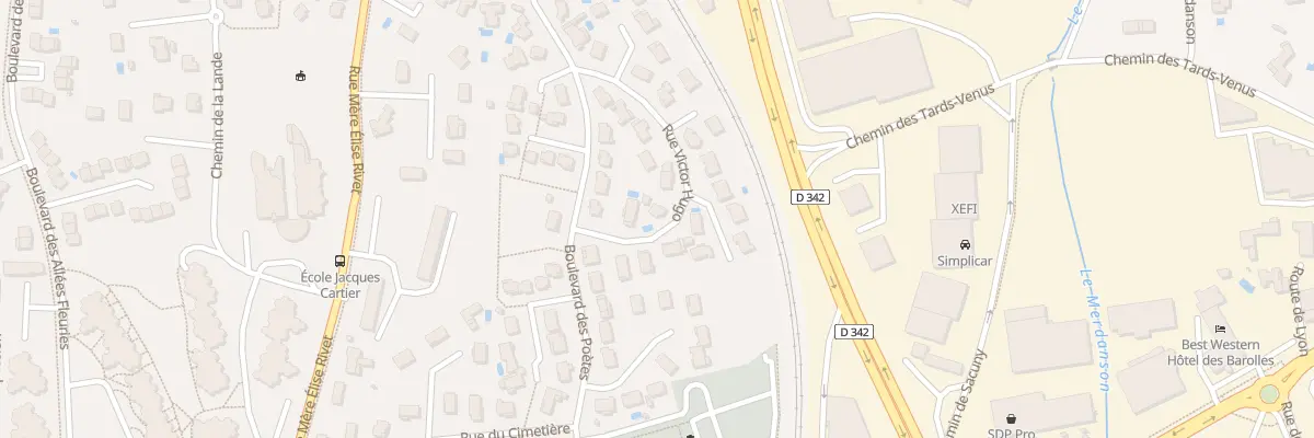 Plan du 3 Rue Victor Hugo à Brignais