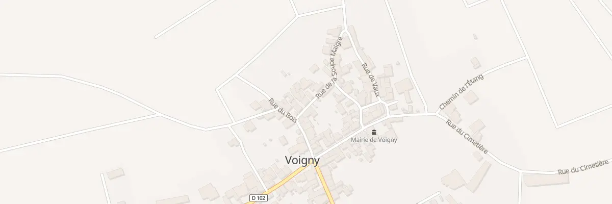 Plan du 9 Rue de la Soupe Maigre à Voigny