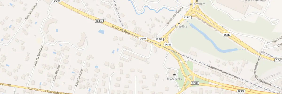 Plan du 37 Rte de Paris à Tassin-la-Demi-Lune