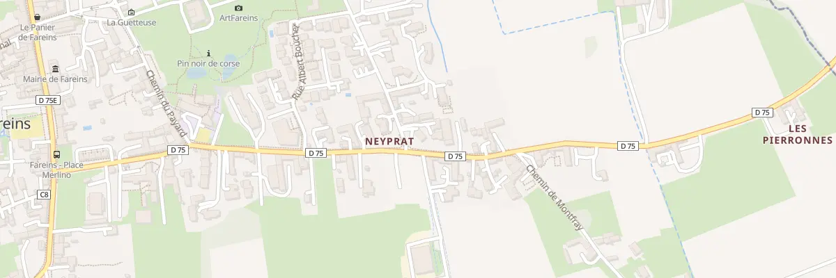 Plan du 5136 Neyprat à Fareins