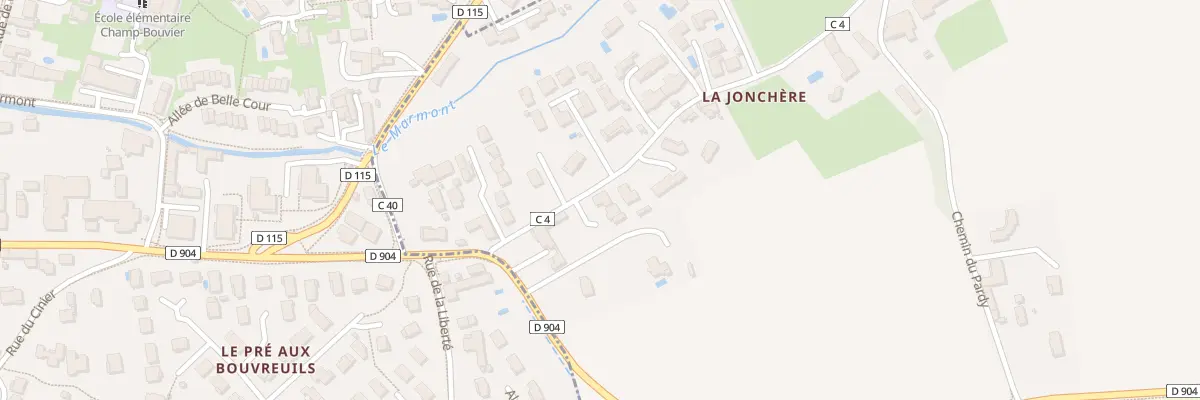 Plan du 685 Che de la Jonchere à Frans