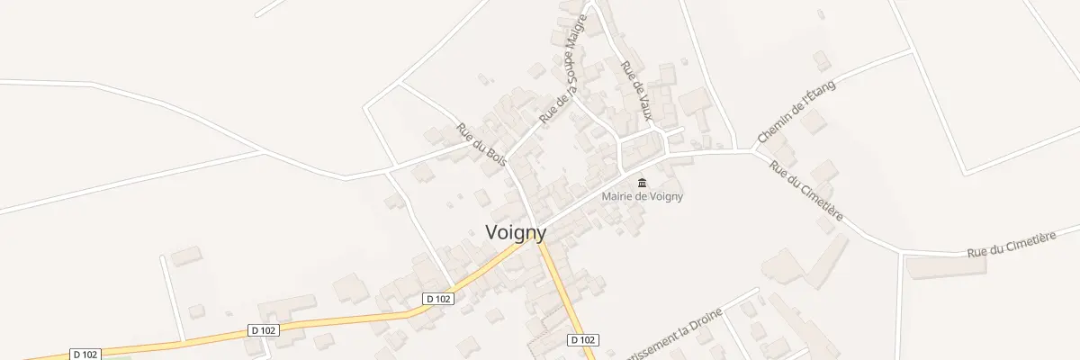 Plan du 33 Rue du Bois à Voigny