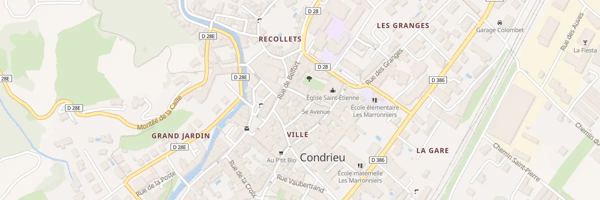 Plan du 9 Rue Cremaillere à Condrieu