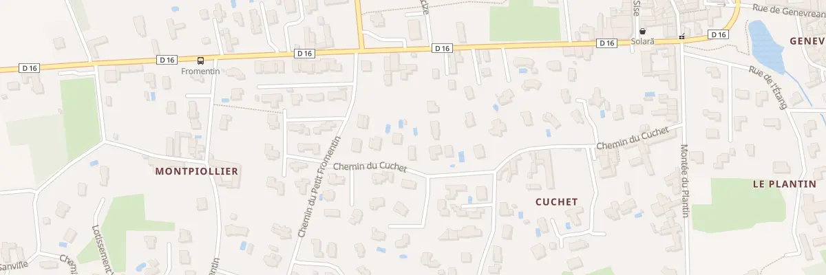 Plan du 332 Che du Cuchet à Chasselay