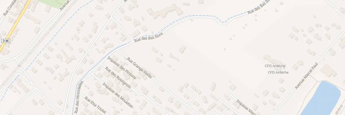 Plan du 625 Rue des Bas - Ilons à Cruas