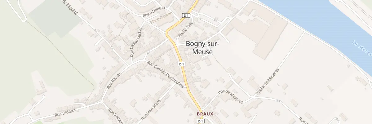 Plan du 23 Rue J Baptiste Clement à Bogny-sur-Meuse