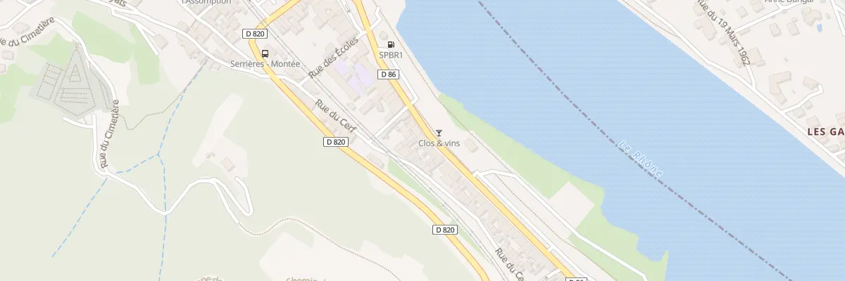 Plan du 220 Quai Jules Roche Sud à Serrières