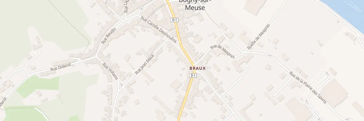 Plan du 42 Rue J Baptiste Clement à Bogny-sur-Meuse
