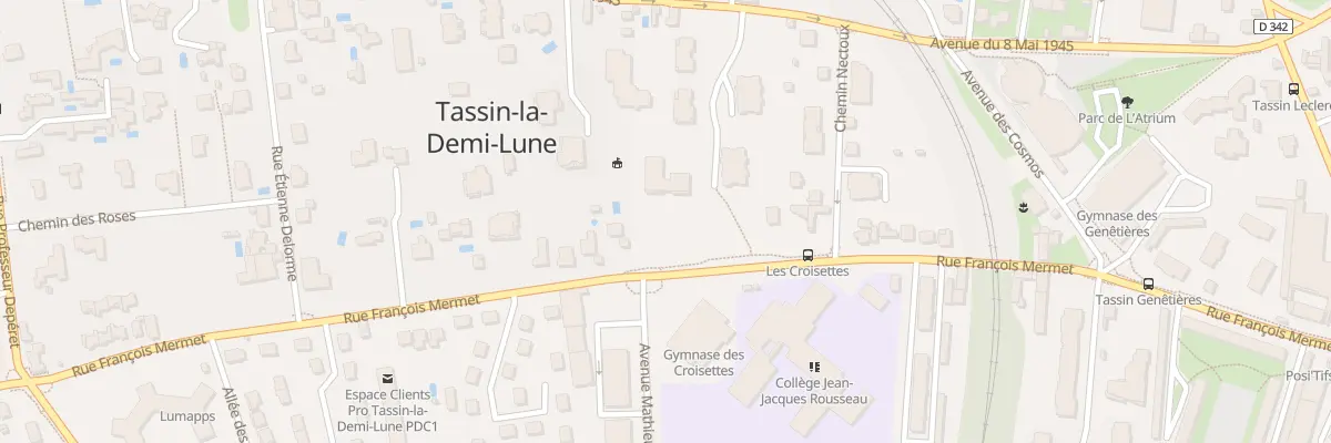 Plan du 34 Rue François Mermet à Tassin-la-Demi-Lune