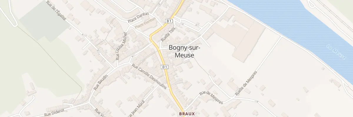 Plan du 19 Rue J Baptiste Clement à Bogny-sur-Meuse
