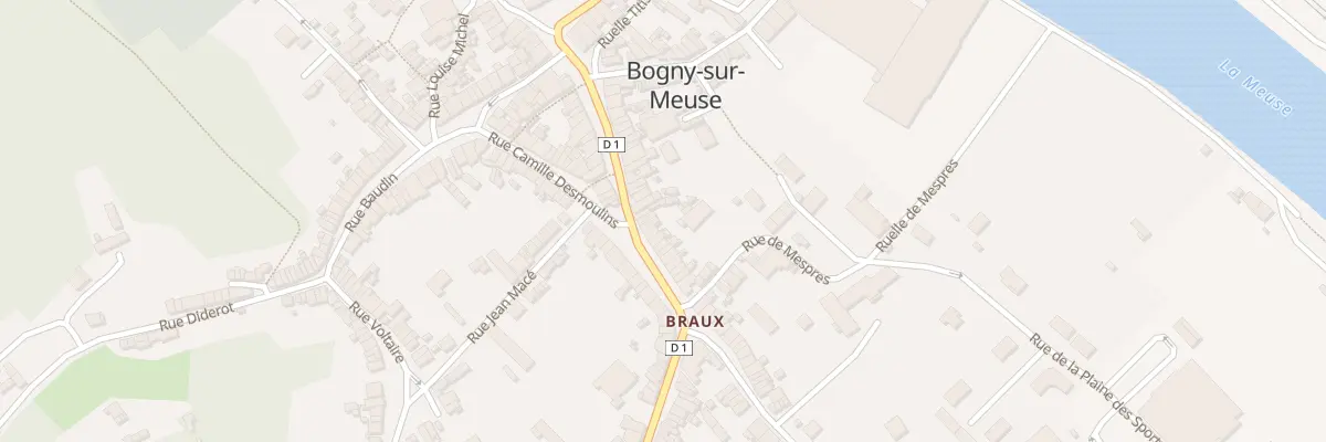 Plan du 43 Rue J Baptiste Clement à Bogny-sur-Meuse