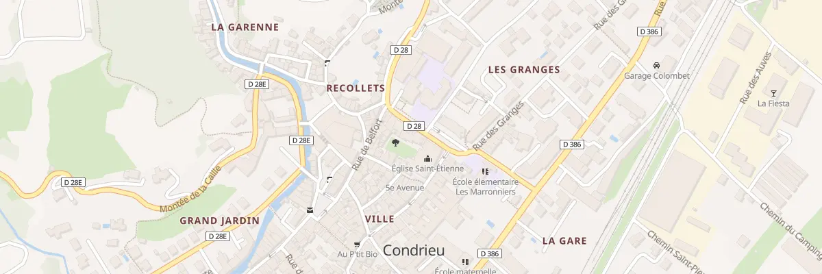 Plan du 5 Rue de la Mairie à Condrieu