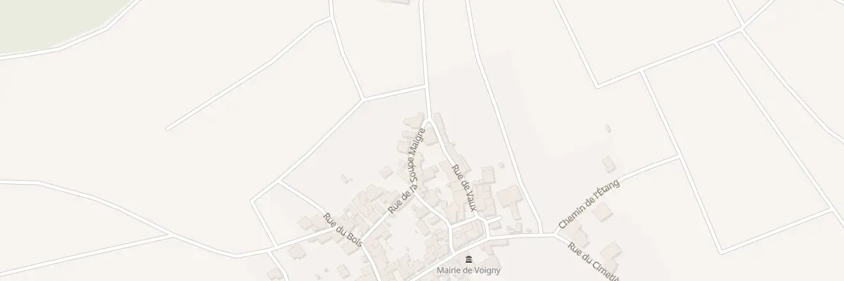 Plan du 12 Rue de la Soupe Maigre à Voigny