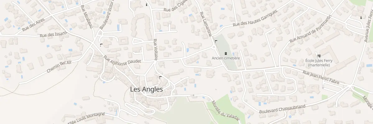 Plan du 12 Rue Alphonse Daudet aux Angles