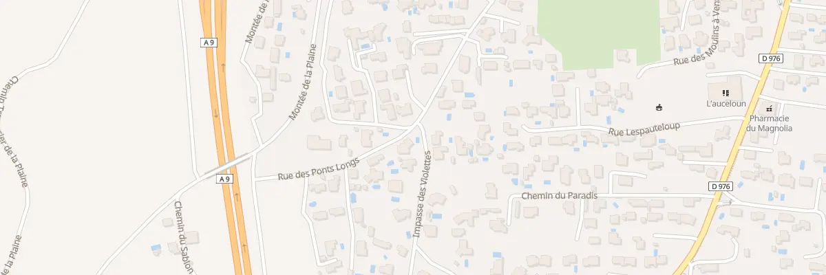Plan du 1200 Rue des Ponts Longs à Roquemaure