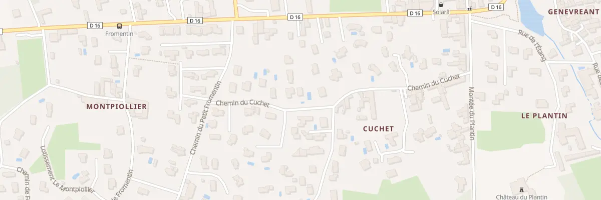 Plan du 304 Che du Cuchet à Chasselay