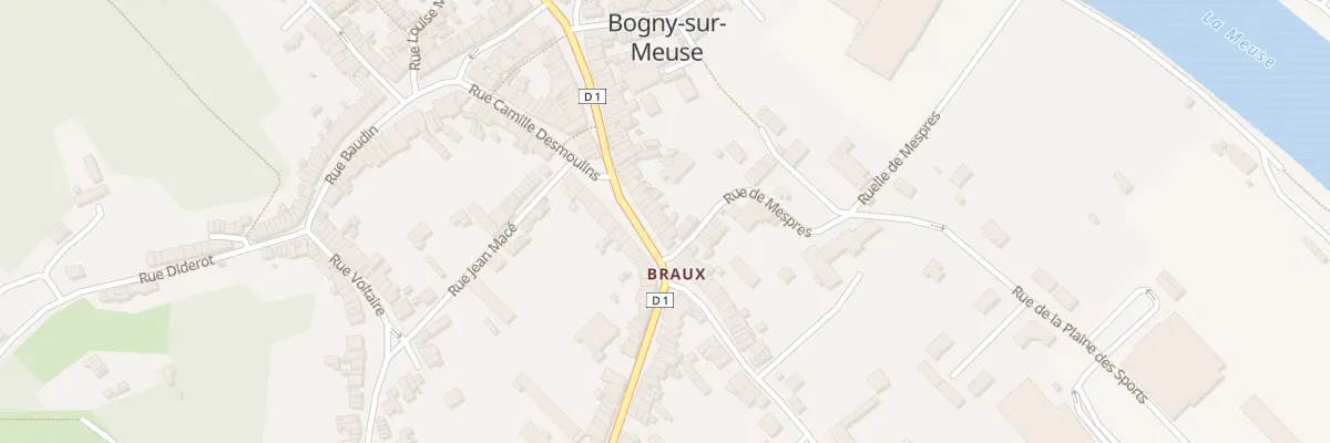 Plan du 55 Rue J Baptiste Clement à Bogny-sur-Meuse