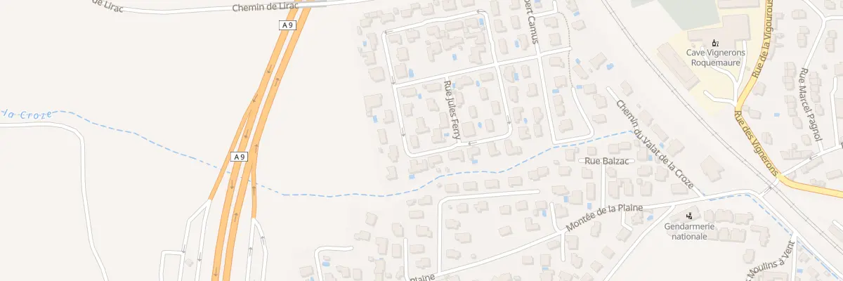 Plan du 23 Av Jean Jaurès à Roquemaure
