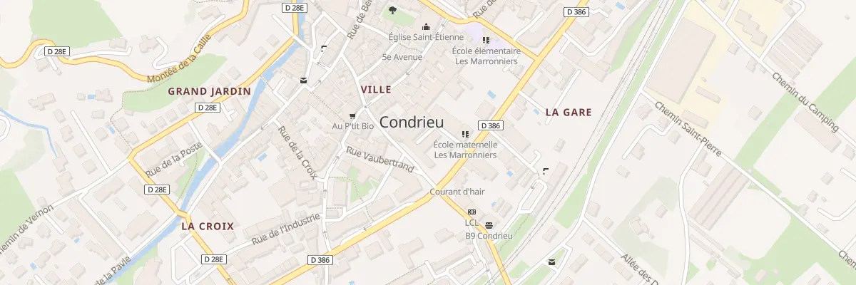 Plan du 28 Rue Nationale à Condrieu
