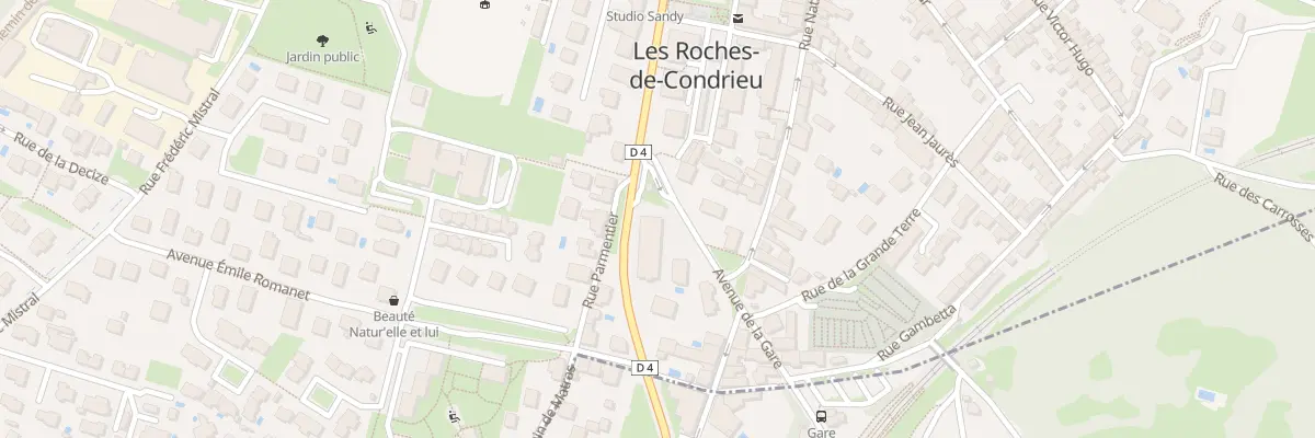 Plan du 2 Av de la Gare aux Roches-de-Condrieu