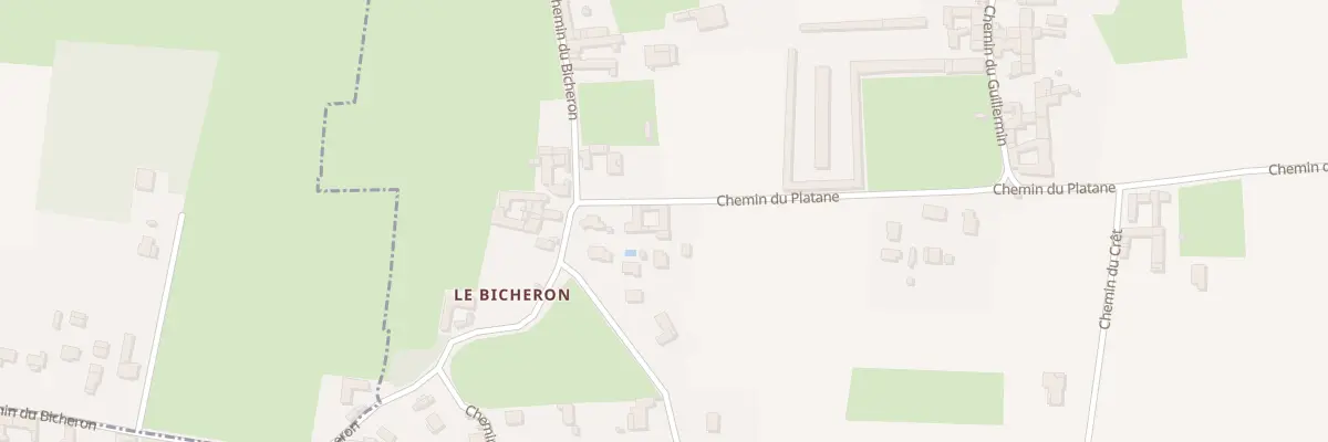 Plan du 76 Che du Platane à Fareins