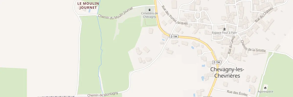 Plan du 140 Che de Montagny à Chevagny-les-Chevrières