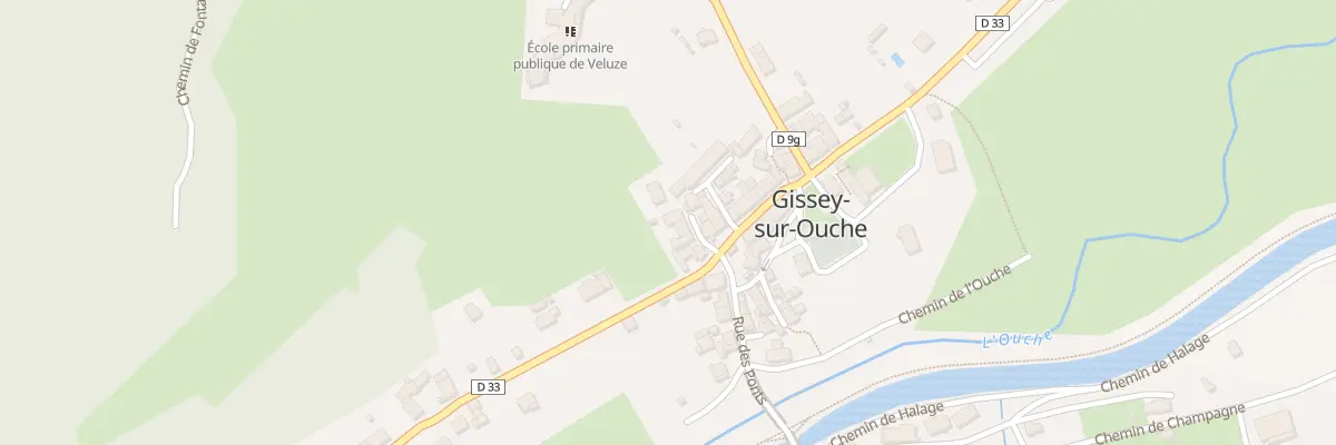 Plan du 88 Rue du Moulin Thibel à Gissey-sur-Ouche