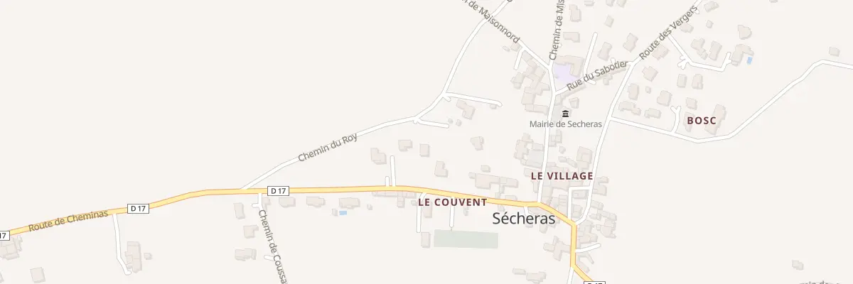Plan du 230 Che du Roy à Sécheras