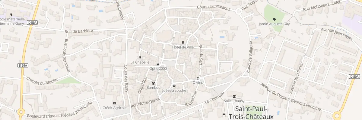 Plan du 2B Rue Juiverie à Saint-Paul-Trois-Châteaux