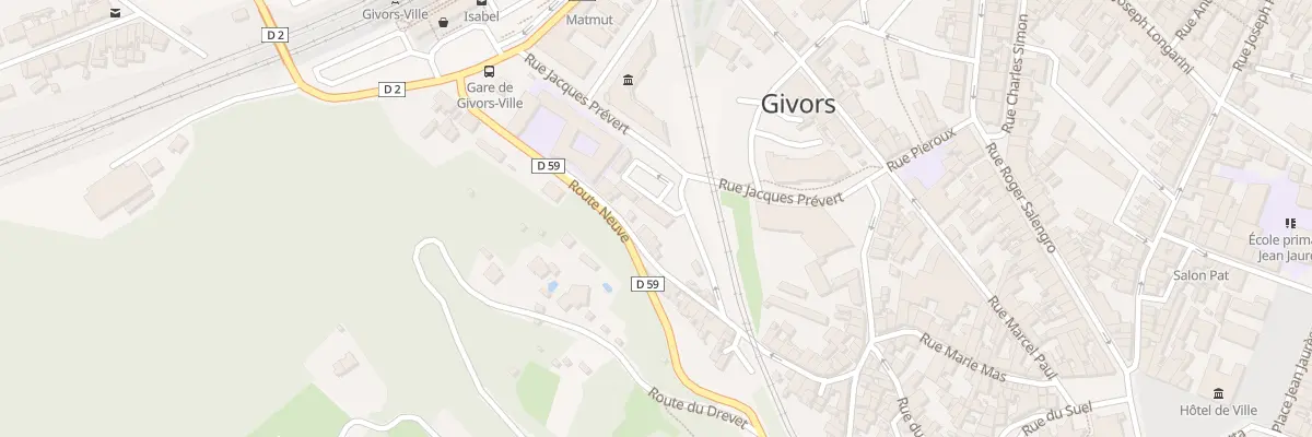 Plan du 84 Rue Jacques Prévert à Givors