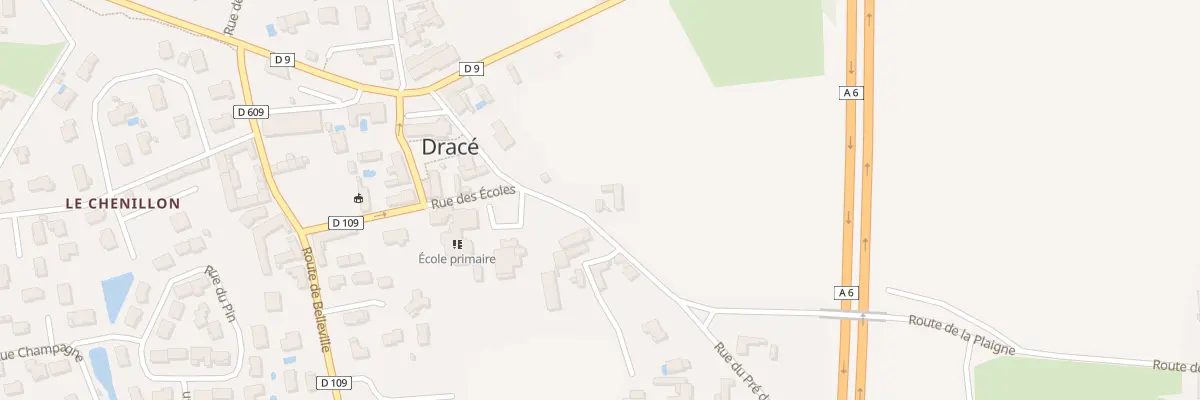 Plan du 171 Rue du Pré de l’Eglise à Dracé