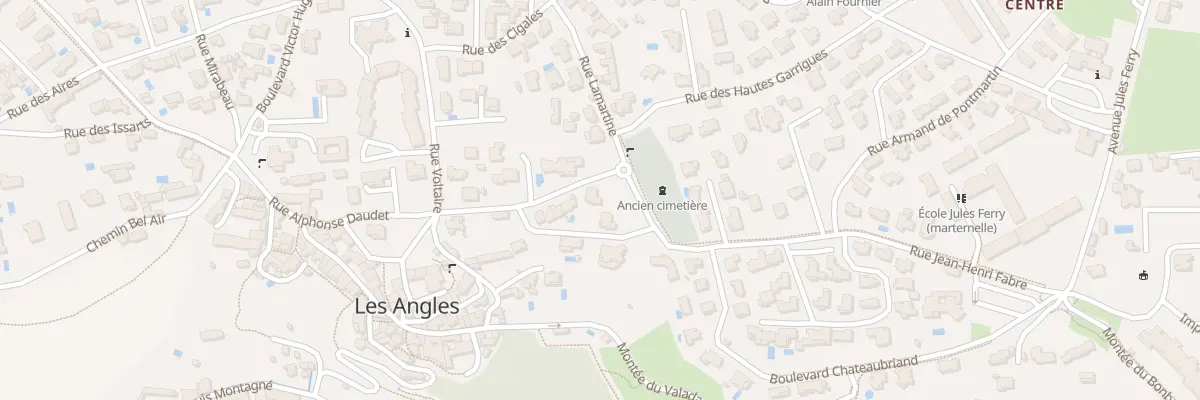 Plan du 14 Rue Alphonse Daudet aux Angles