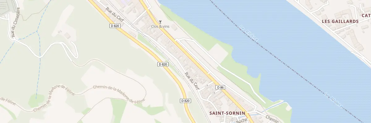 Plan du 352 Quai Jules Roche Sud à Serrières