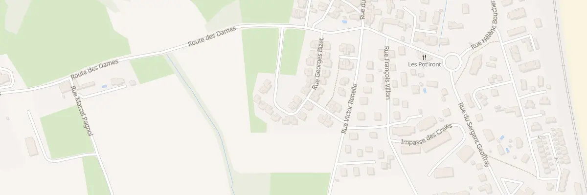 Plan du 13 Rue Georges Bizet à Saint-Maurice-l’Exil