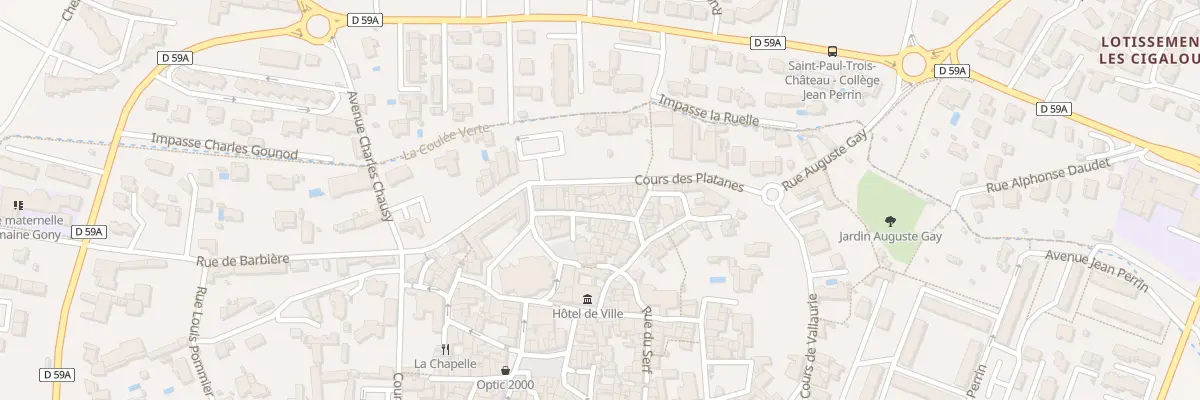Plan du 4 Rue de l’hôpital à Saint-Paul-Trois-Châteaux