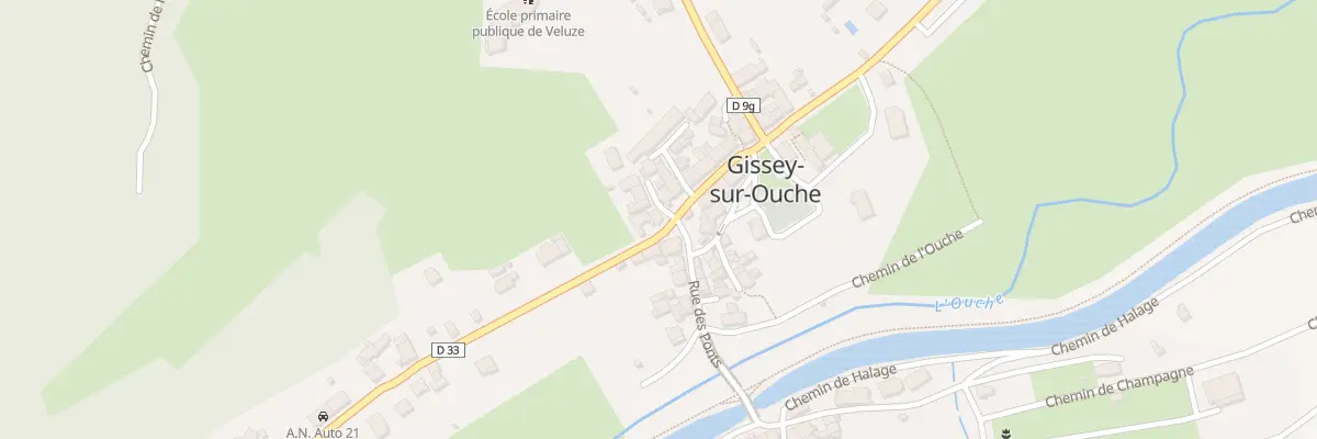 Plan du 98 Rue du Moulin Thibel à Gissey-sur-Ouche