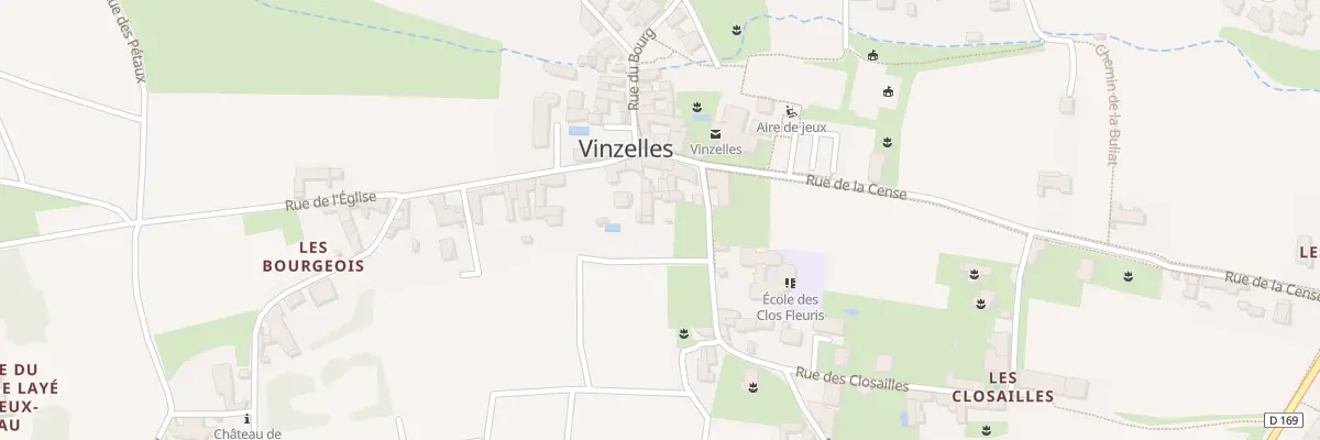 Plan du 723 Rue du Bourg à Vinzelles