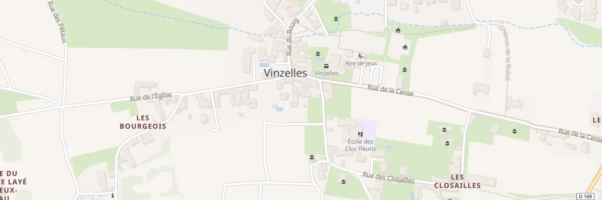 Plan du 721 Rue du Bourg à Vinzelles