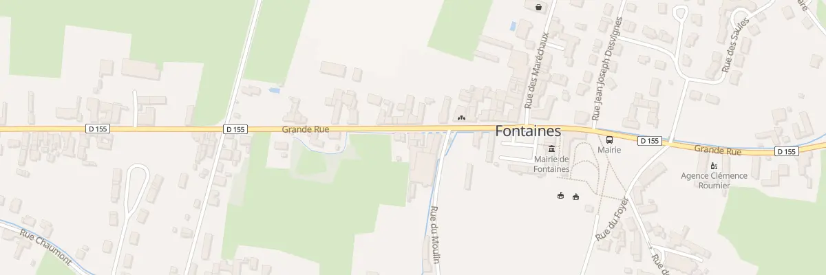 Plan du 25 Gr Grande Rue à Fontaines
